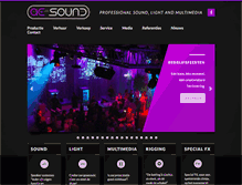 Tablet Screenshot of aesound.nl